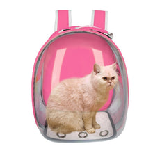 Load image into Gallery viewer, Cat Carrier Bag Breathable Transparent Puppy Cat Backpack Cats Box Cage Small Dog Pet Travel Carrier Handbag Space Capsule
